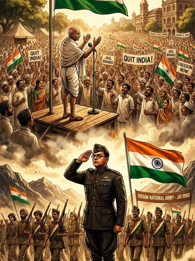 भारत छोड़ो आंदोलन एवं आजाद हिंद फौज: 6 गौरवशाली ऐतिहासिक तथ्य